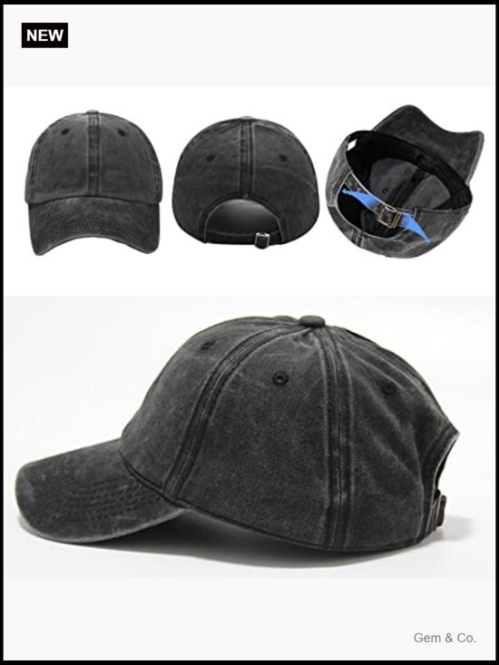6 Pack Vintage Washed Baseball Cap Distressed Dad Golf Hat Unisex main image 4
